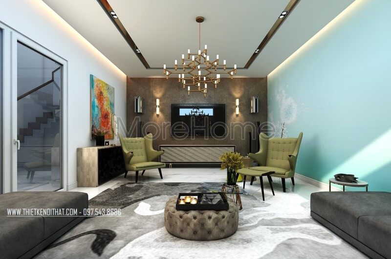 Thiết kế nội thất biệt thự Vinhomes Riverside chị Bình